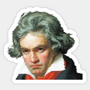 Beethoven retro Sticker